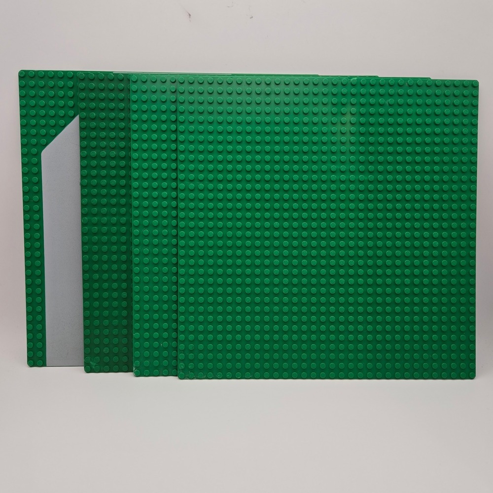 LEGO 10x10 Green Baseplate Set 32x32 Stud Road Path Building Plate 4pc